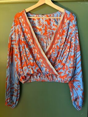 Free People Wrap Blouse